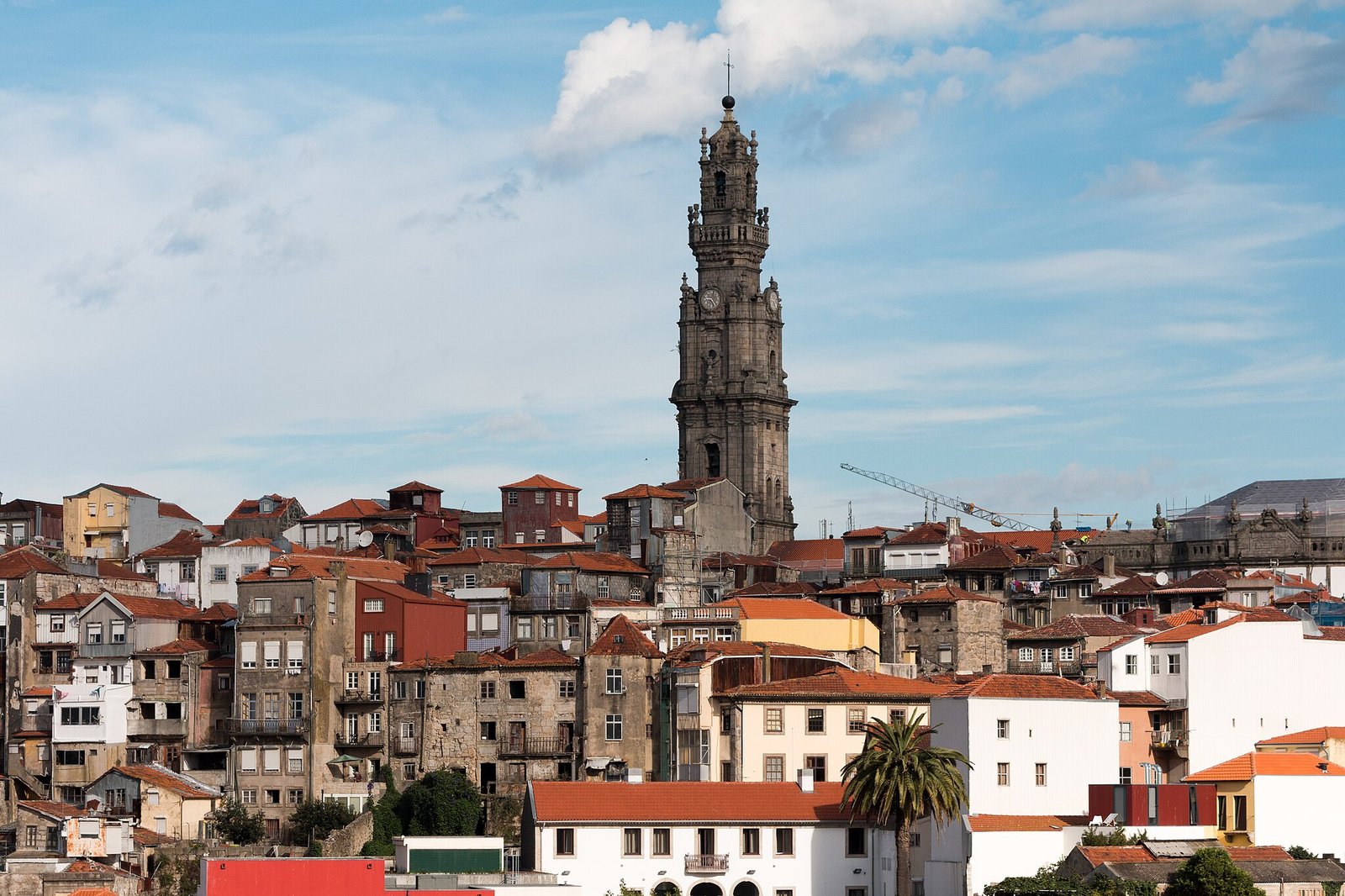 Torre dos Clérigos e telhados do Porto